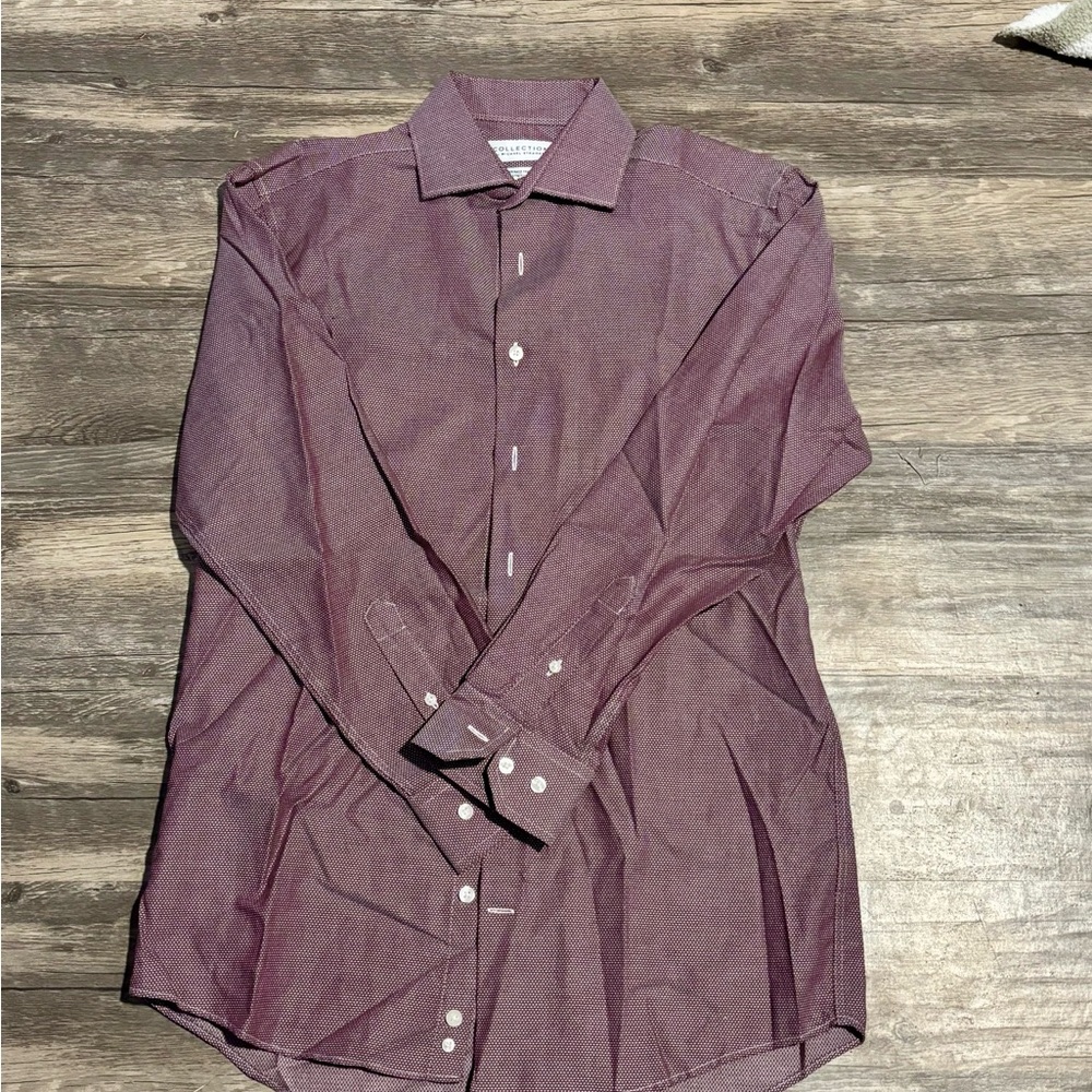 Banana Republic Men's Casual Button Down Shirt - Purple